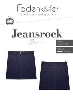 Papierschnittmuster Jeansrock, Fadenkäfer